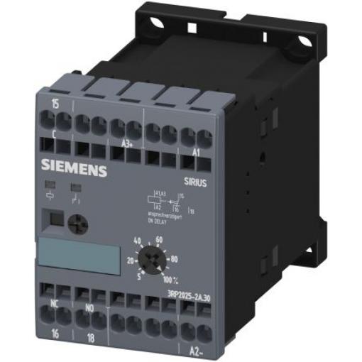 Siemens Časovací relé, řada: 3RP20 Lišta DIN SPDT 1kontaktové 24 V dc 24 V ac 1 funkce Klecová svorka 0.05 s to 100 h