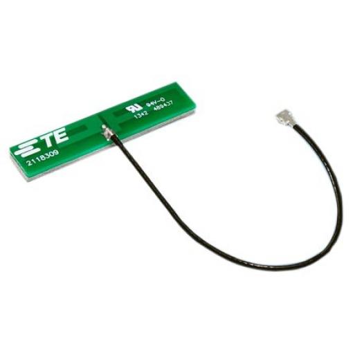 Anténa WiFi Všesměrový 2118309-1 Externí Lepicí Plošný spoj UFL, MHF, MCIS TE Connectivity 120 mm 3.7 dBi WiFi