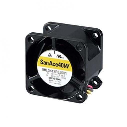 Sanyo Denki Axiální ventilátor, řada: San Ace 9WL, průtok vzduchu: 37.8 m³/h 6.24 W 12 V dc 520 mA IP68 40 mm 40 mm 28
