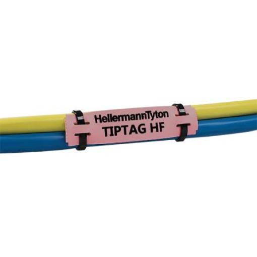 HellermannTyton Kabelové štítky Červená Červená 65 mm TT430, TT4000+ 65 mm 190 Per Pack