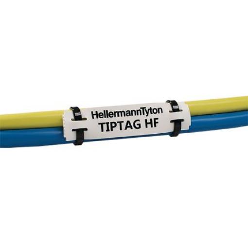 HellermannTyton Kabelové štítky Bílá Černá 100 mm TT430, TT4000+ 100 mm 120 Per Pack