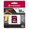 Karta SD 16 GB SDHC MLC Transcend, řada: Ultimate UHS 1 U1, Třída 10 -25 °C -25 °C 600x