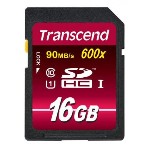 Karta SD 16 GB SDHC MLC Transcend, řada: Ultimate UHS 1 U1, Třída 10 -25 °C -25 °C 600x