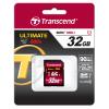 Karta SD 32 GB SDHC MLC Transcend, řada: Ultimate Třída 10, UHS 1 U1 85 °C -25 °C 600x