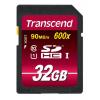 Karta SD 32 GB SDHC MLC Transcend, řada: Ultimate Třída 10, UHS 1 U1 85 °C -25 °C 600x