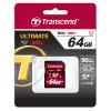 Karta SD 64 GB SDXC MLC Transcend, řada: Ultimate UHS 1 U1, Třída 10 85 °C -25 °C 600x