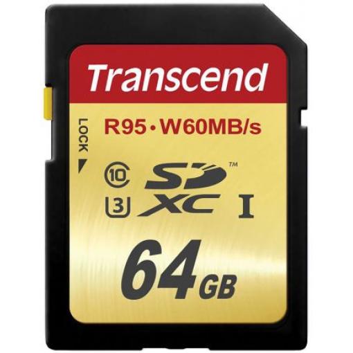 Karta SD SDXC 64 GB MLC Transcend, řada: Ultimate -25 → +85°C