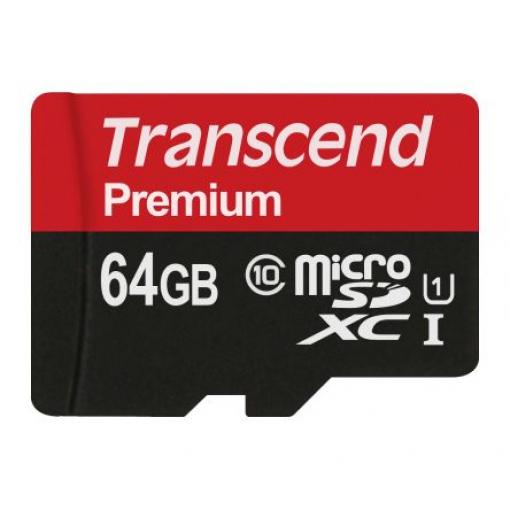 MicroSD 64 GB MicroSDXC Transcend UHS 1 U1, Třída 10 85 °C -25 °C 400x
