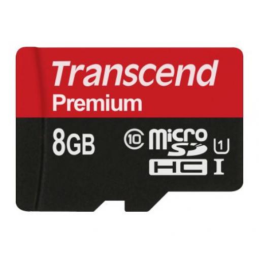 MicroSD 8 GB MicroSDHC Transcend UHS 1 U1, Třída 10 -25 °C -25 °C 400x