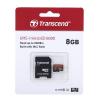 MicroSD 8 GB MicroSDHC MLC Transcend UHS 1 U1, Třída 10 85 °C -25 °C 600x