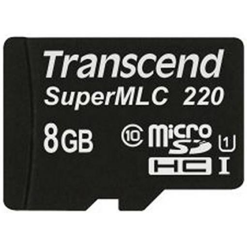 MicroSD 8 GB MicroSDHC Průmyslová třída SuperMLC Transcend Třída 10, UHS 1 U1 -40 °C -40 °C