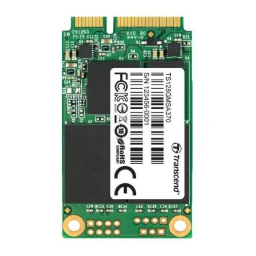 SSD, model: MSA370 Interní mSATA 128 GB Průmyslová třída Transcend MLC 70 °C 0 °C