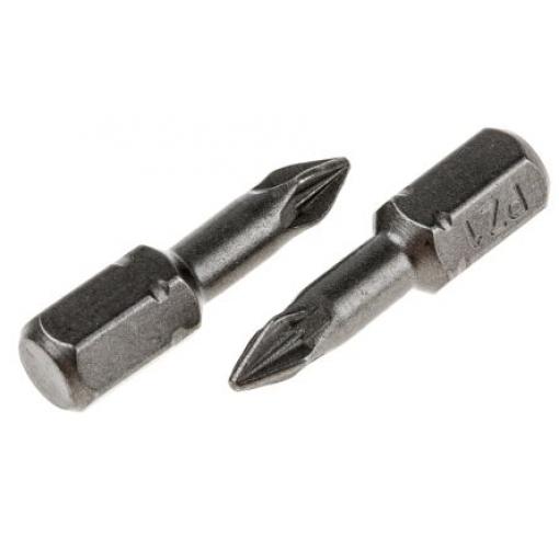 RS PRO Bit šroubováku, Šestihran, 1/4 in, PZ1, celková délka: 25 mm, počet kusů: 10