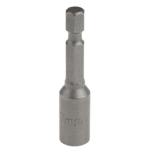 RS PRO Bit šroubováku, Magnet, typ hlavice: Vnitřní šestihran, Šestihran, 6.35 mm, 7 mm, celková délka: 50 mm, počet