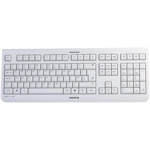 Klávesnice, model: JK-0800GB-0, Kabelový, Šedá, USB Standardní QWERTY (Velká Británie) normální klávesy 105 x 20 mm x