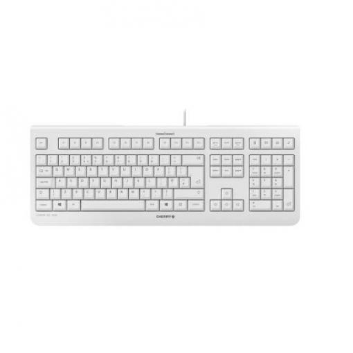 Klávesnice, model: JK-0800EU-0, Kabelový, Šedá, USB Standardní Qwerty normální klávesy 104 x 20 mm x 170 mm Cherry