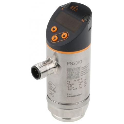 ifm electronic Tlakový snímač, řada: PN Relativní -1 bar 25 bar pro Kapalina, výstup: PNP NO/NC, Analogové IP67, IP65