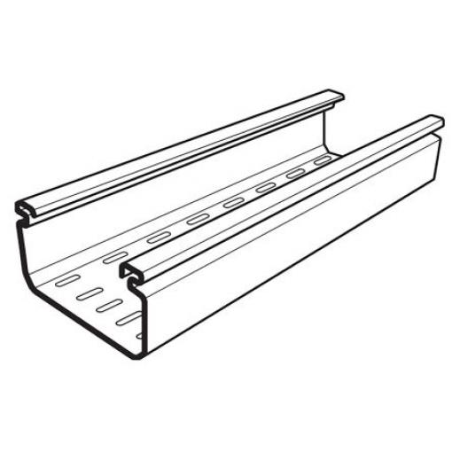 Kabelová lávka, řada: PCT, Polyvinylchlorid, 3 m x 100mm x 50 mm Cablofil International