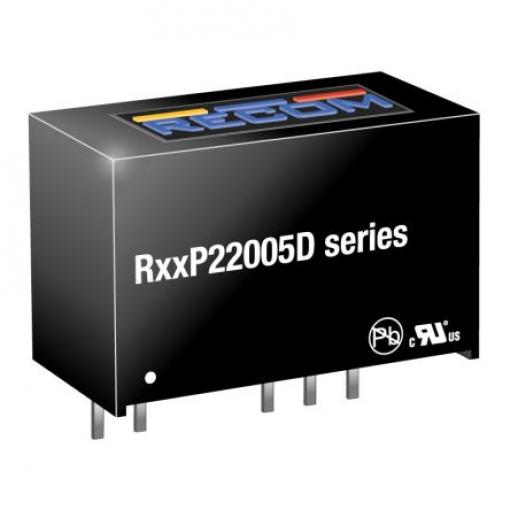 Recom Měnič DC/DC R12P, výstup: 50 V 5.2 kV dc, Vin 13.2V dc 20 mA, Vin 10.8V 2 W -40 °C 90 °C Průchozí otvor