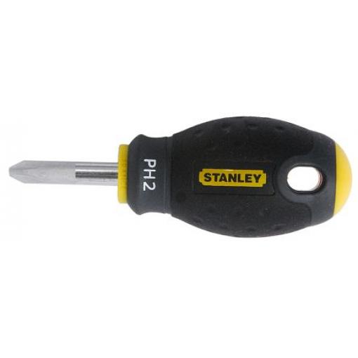 Šroubovák se závitem, dělka lopatky: 30 mm Ocel Krátký hrot PH2 Stanley