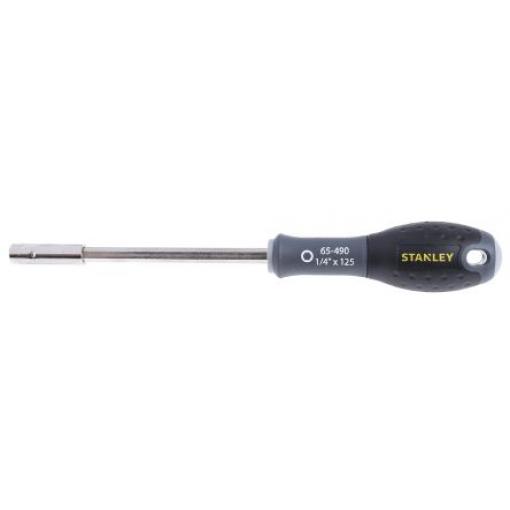 Šroubovák s držákem bitů, dělka lopatky: 125 mm Ocel Držák bitů hrot 1/4 in, celková délka: 125 mm Stanley