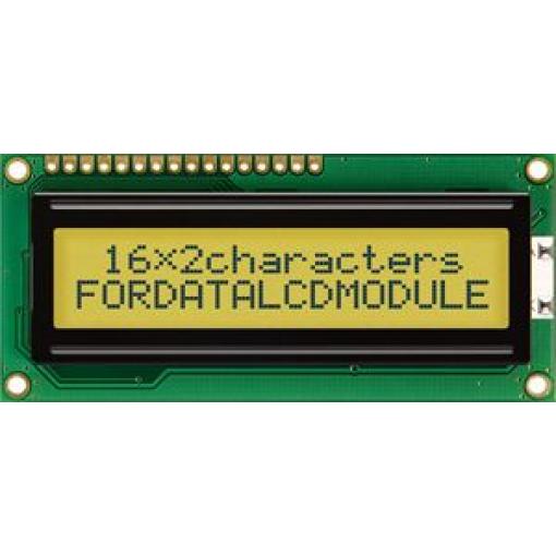 Alfanumerický displej LCD, řada: FC Alfanumerické, podsvícení LED, Transflektivní, Fordata