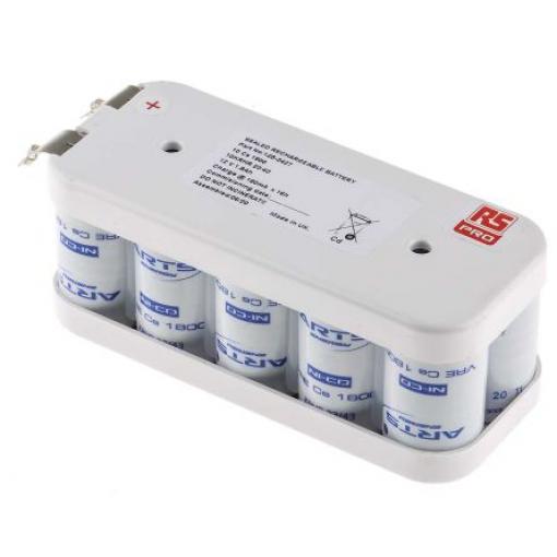 Nabíjecí bateriový modul 12 V NiCd 10článkový 1.8 Ah RS PRO