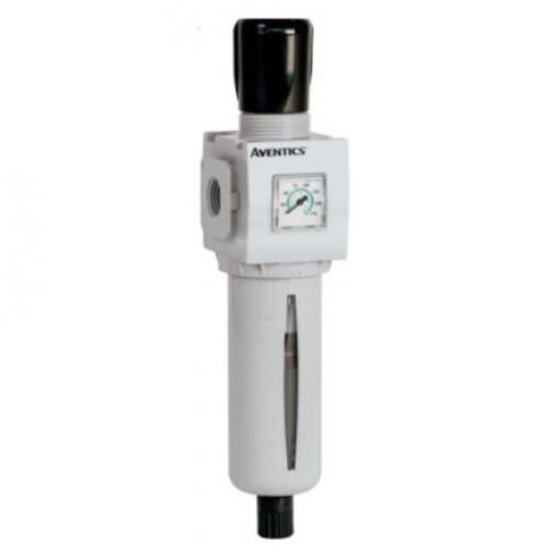 Regulátor s filtrem, řada: 652 25 μm, přípojka portu: 3/8 in, max. tlak: 10 bar Ruční, Poloautomatický 3/8 in EMERSON –