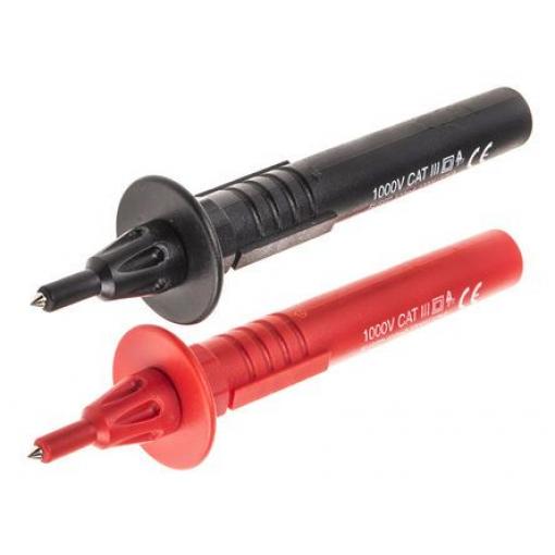 Zkušební sonda, 1000 V, Černá, Červená RS PRO 4 mm 500mA