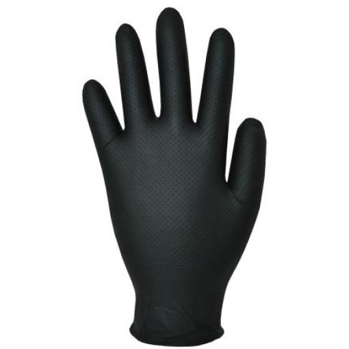 Polyco Healthline Jednorázové rukavice 200, Černá 10/XL Nitril Finite Black