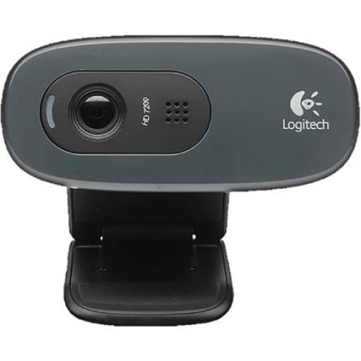Logitech Webkamera, model: C270, aktivní pixely: 3 MP, 1280 x 720 pixel, 30 fps, USB 1.1