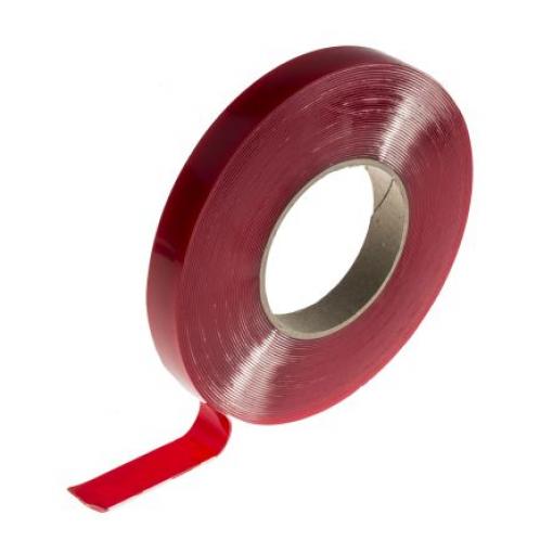Pěnová páska RS PRO, Průsvitná 19 mm, délka: 14 m tloušťka 1 mm RS PRO Oboustranná