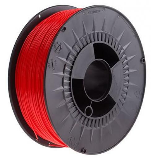 Vlákna pro 3D tiskárny, Červená 2.85 mm 2.3 kg Polymléčná kyselina RS PRO