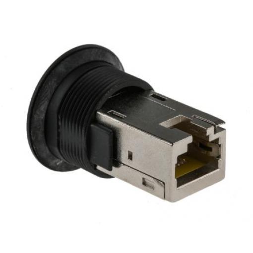 Schneider Electric Konektor RJ45, řada: XB5P Vnitřní, Rovný, Montáž do panelu, počet portů: 1portový