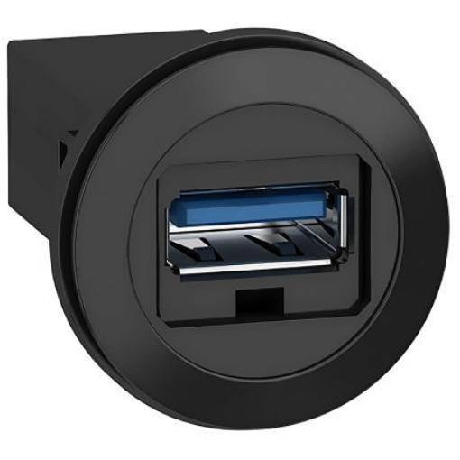 Schneider Electric Konektor USB, řada: Harmony XB5 Vnitřní, počet portů: 1portový, orientace těla: Rovný USB typu A,