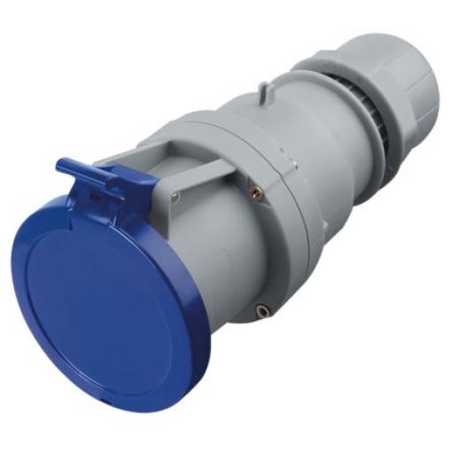 Scame Průmyslový napájecí konektor, řada: Optima, IP44, Kabel barva Modrá, 63 A 2P+PE, 230 V