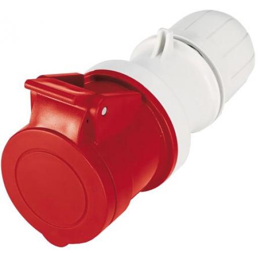 Scame Průmyslový napájecí konektor, řada: Optima, IP44, Kabel barva Červená, 63 A 3P+N+PE, 415 V