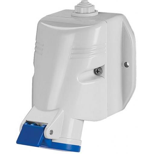 Scame Průmyslový napájecí konektor, řada: OPTIMA-TOP, IP44, Nástěnná barva Modrá, 16 A 2P+PE, 230 V
