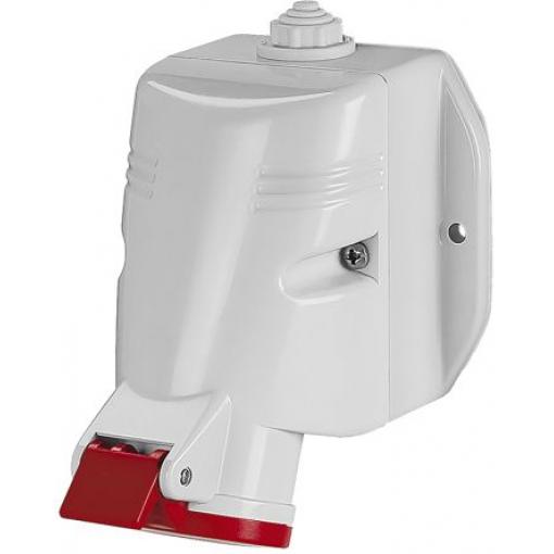 Scame Průmyslový napájecí konektor, řada: OPTIMA-TOP, IP44, Nástěnná barva Červená, 32 A 3P+N+PE, 415 V