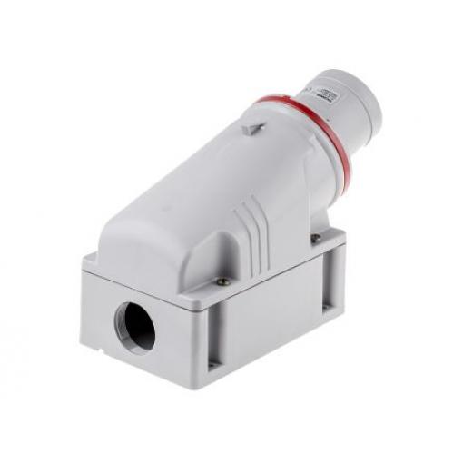 Scame Průmyslový napájecí konektor, řada: OPTIMA-TOP, IP44, Nástěnná montáž, formát pólů: 3P+PE, orientace těla: Rovný