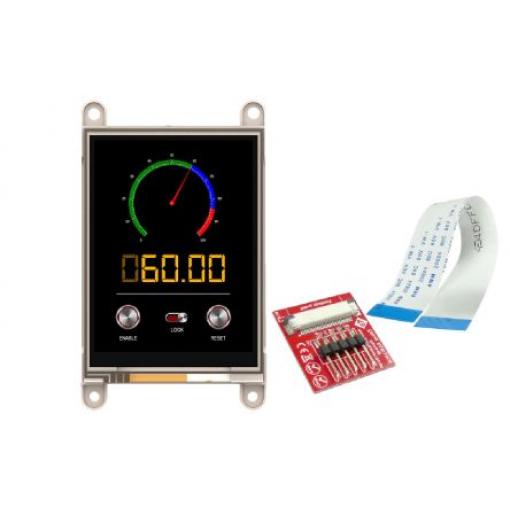 Barevný displej LCD gen4-uLCD-32DT, řada: gen4 81.28 mm Dotykový displej 240 x 320 pixel podsvícení LED rozhraní Sériové