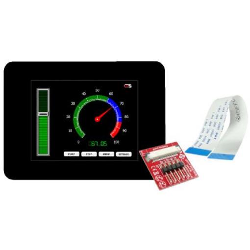 Barevný displej LCD gen4-uLCD-32DCT-CLB, řada: gen4 81.28 mm Dotykový displej 240 x 320 pixel podsvícení LED rozhraní