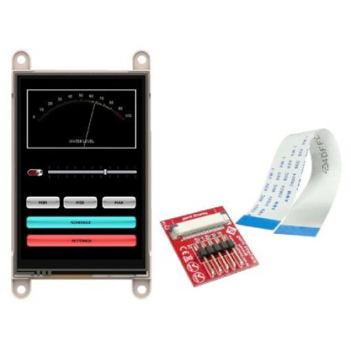 Barevný displej LCD gen4-uLCD-35DCT-CLB, řada: gen4 88.9 mm Dotykový displej 320 x 480 pixel podsvícení LED rozhraní