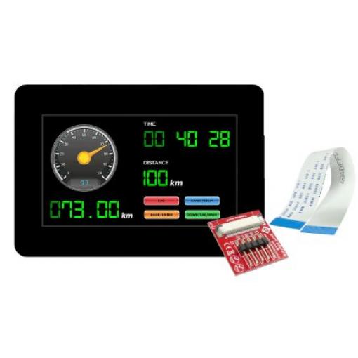 gen4-uLCD-43DCT-CLB 4.3 in Dotykový displej 480 x 272 pixelů podsvícení LED 4D Systems Kapacitní