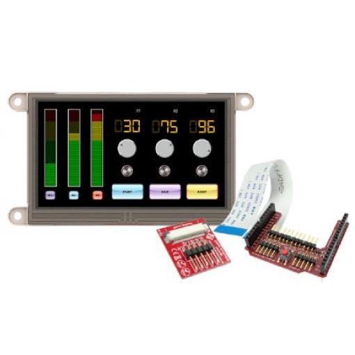 gen4-uLCD-43DCT-CLB-AR 4.3 in Dotykový displej 480 x 272 pixelů podsvícení LED 4D Systems Kapacitní