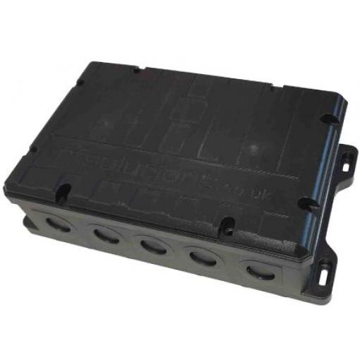 RF Solutions Pouzdro, řada: SHOEBOX IP68 barva Černá barva Černá ABS 83 mm 269 mm