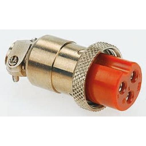 Kulatý konektor, počet kontaktů: 2, Kabel, velikost: 8.5 mm Hirose, pohlaví kontaktu: Vnitřní, orientace těla: Rovný