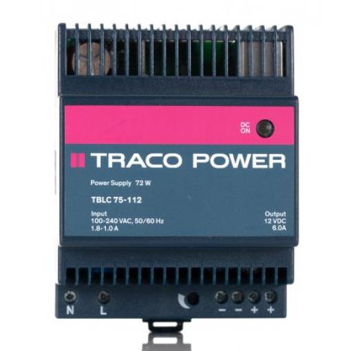 TRACOPOWER Napájecí zdroj na lištu DIN TBLC, počet výstupů: 1 Spínaný režim 264V ac 6 A St. 16V dc DC 72 W