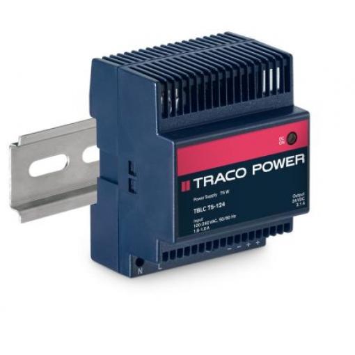 TRACOPOWER Napájecí zdroj na lištu DIN TBLC, počet výstupů: 1 Spínaný režim 264V ac 3.1 A St. 28V dc DC 75 W