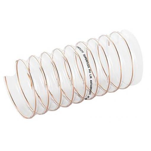 Ohebné potrubí, Polyuretan délka 5 m barva Čirá Vyztužený poloměr ohybu 16 mm Contitech, vnitřní průměr: 63 mm (vnitřní